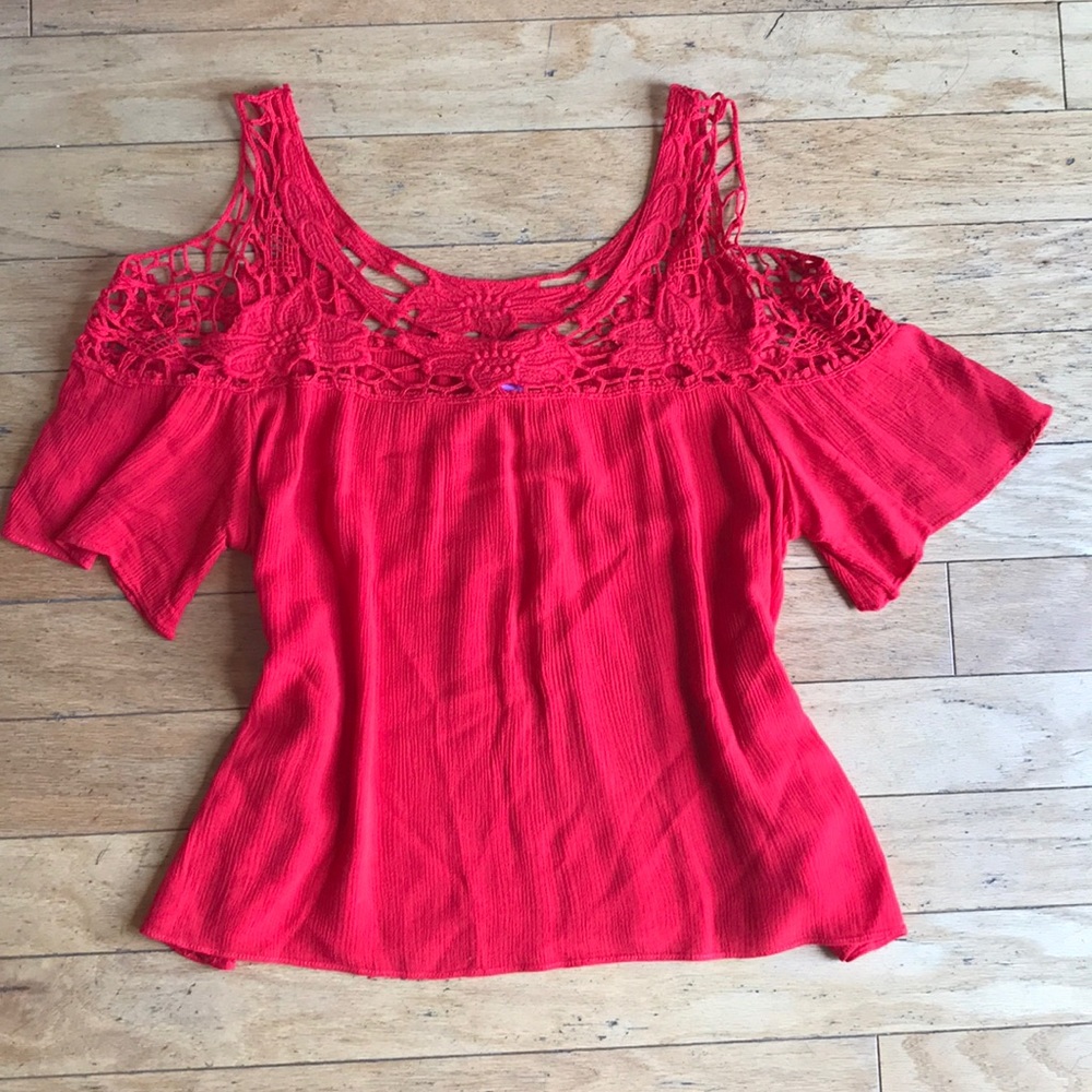 Cold shoulder blouse